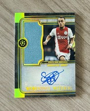 2019-20 Topps Museum UEFA Sergino Dest Gold Patch Auto Rookie RPA Card #/50. rookie card picture