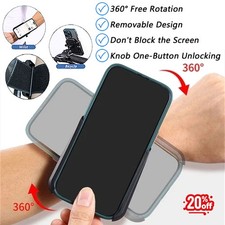 Rotatable Wristband Phone Holder Armband Cell Phone Bag Sports Holder New Hot