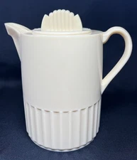 VTG Rare Thermoplex Insulated Thermos Plastic Server Pitcher Cream Art Deco
