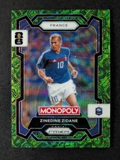 2026 Panini Prizm Monopoly World Cup ZINEDINE ZIDANE Four Corners Green Wave #9