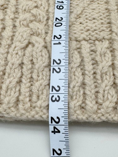 Vintage Irish Aran Fisherman Sweater Hand Knit Cable Wool Loch Garman, $139.99 - Photo 21