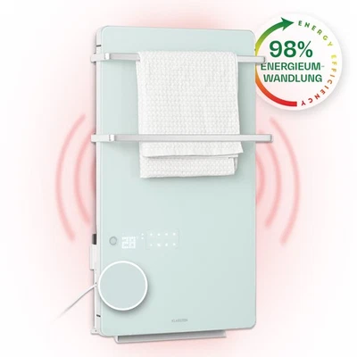 KLARSTEIN PTC Heizgerät Infrarotheizung mit Thermostat 2000 W Bad Heizung Wand Panel weiß