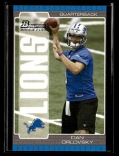 2005 Bowman #144 Dan Orlovsky Rookie Card Detroit Lions. rookie card picture