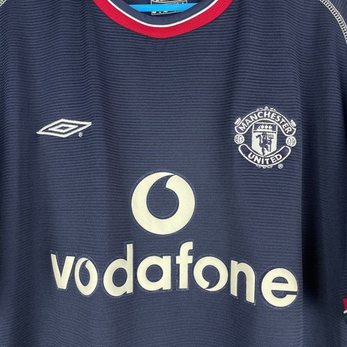 Manchester United 2000-2001 David Beckham Vintage Away Shirt Soccer Jersey sz XL - Picture 5 of 14