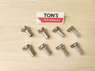 Vintage Style Spark Plug Wire Right Angle Knurled Rajah Connectors 7mm