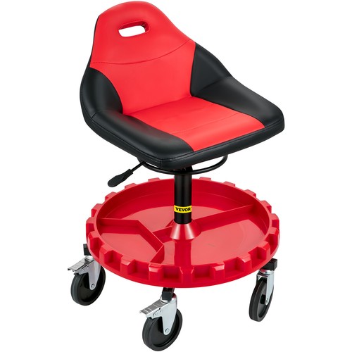 VEVOR Rolling Garage Stool 300LBS Adjustable Mechanic Work Shop Seat w/Casters - Picture 11 of 12