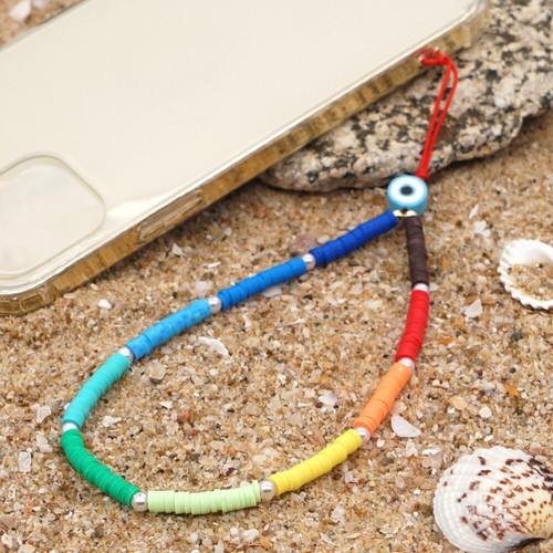 Beaded Phone Chain Beaded Cell Phone Lanyard Bracelet Keychain Charm - Zdjęcie 2 z 12
