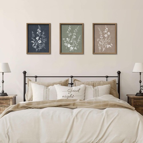 Framed Boho Wall Art - Large 12x16 Vintage Farmhouse Prints for Home Aesthetic - Picture 9 of 9