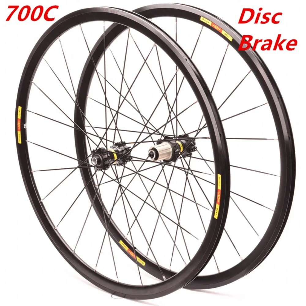 700C Road Disc Brake Bicycle Wheelset Axle/QR Six Hole