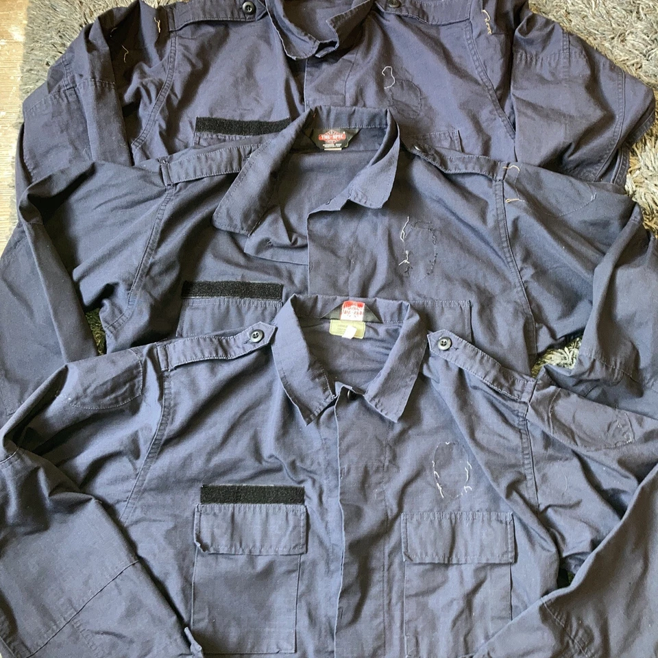 Uniforme de Combate Azul Tru-Spec Policía Militar 3 CONJUNTOS Hombres Pantalones Grandes Chaqueta EE. UU. Foto 2 de 4