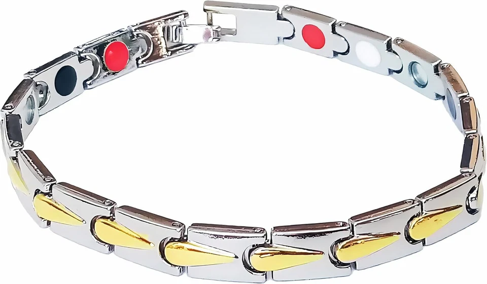 MAGNET-ARMBAND Bicolour 6 Magnete 1500 Gaus Etui Magnetarmband Magnetschmuck 73 - Bild 2 von 4