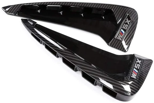 Side Wing Fender Trims X5 M Carbon Fiber Air Flow Vents for BMW X5 X5M F85 2014+ - Bild 6 von 9