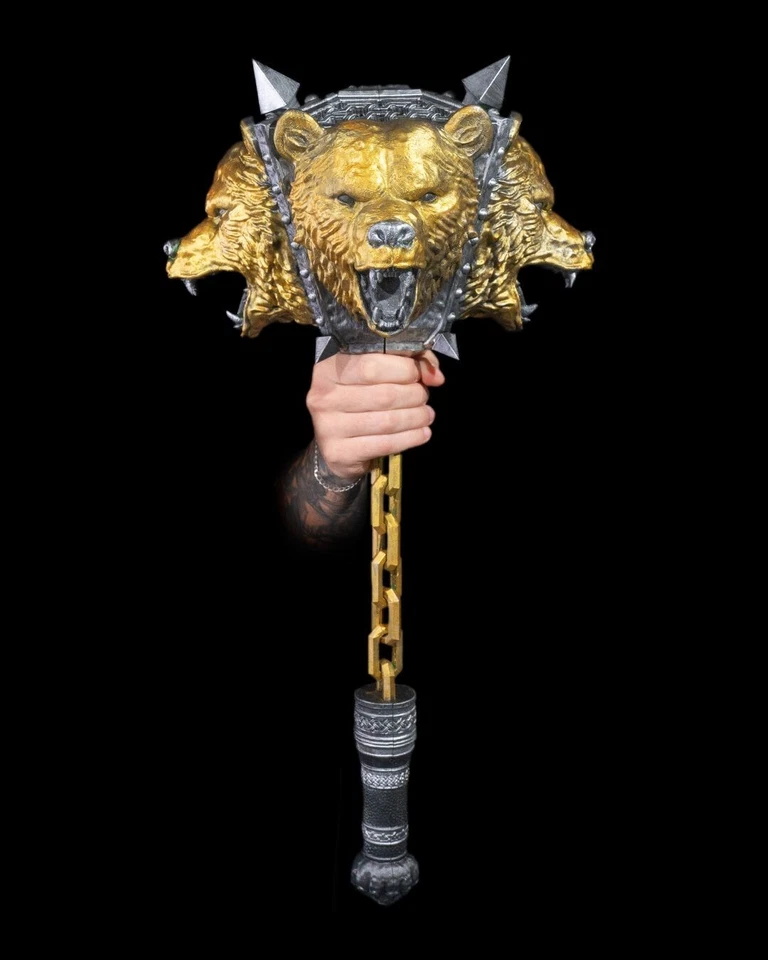 Bear's Might Flail: Auténtico utilería de cosplay de Dungeons and Dragons Foto 4 de 4