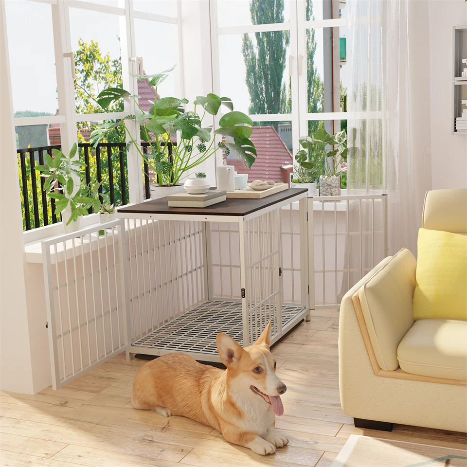 Holz Hundebox XXL für Zuhause Hundekäfig Stabil Große Hunde Wohnzimmer Hütte DE - Bild 3 von 4