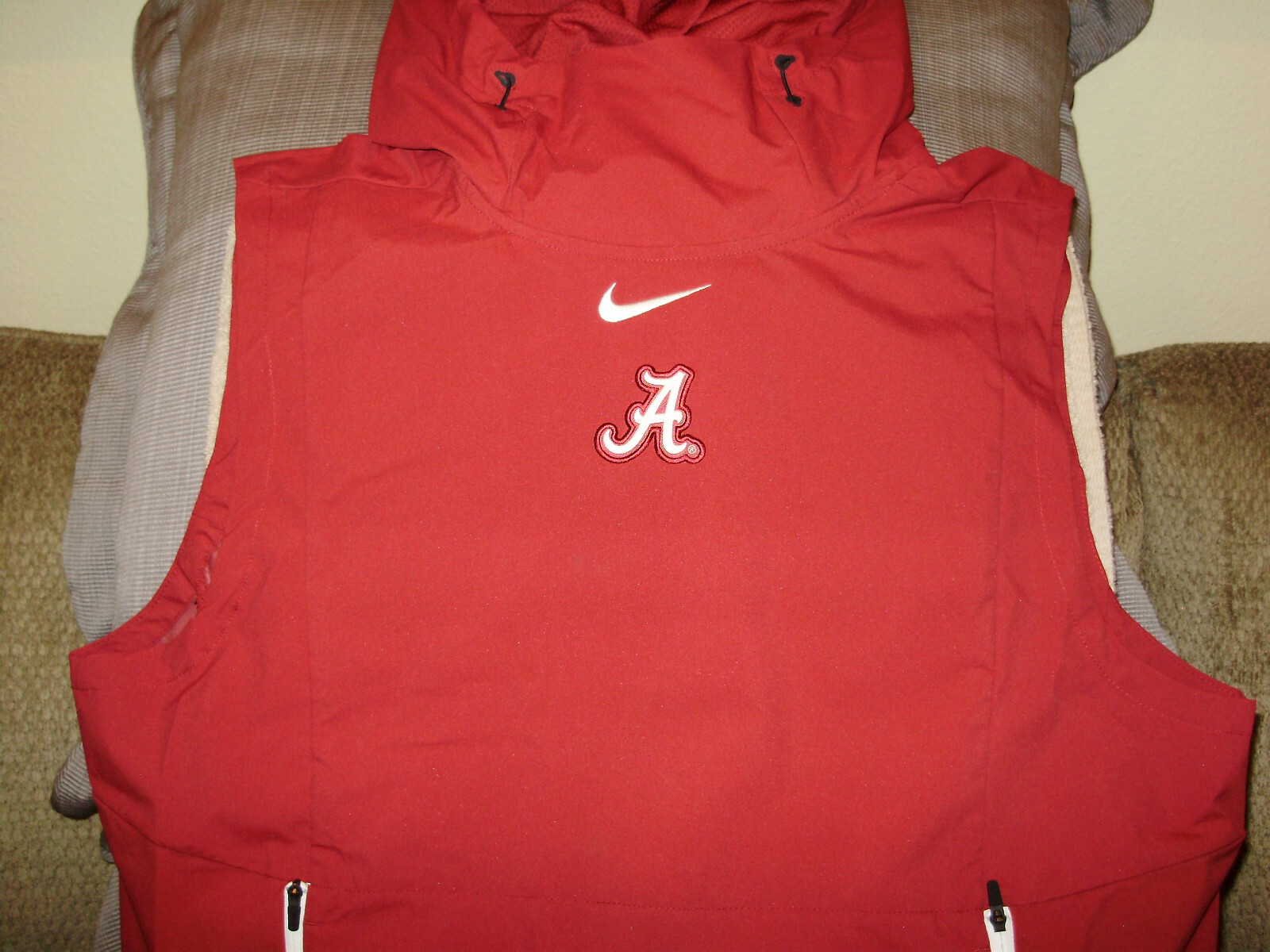 Alabama Crimson Tide Nike Shield Fly Rush Hoodie Vest Wind Jacket  Menu0026#039;s Medium | eBay
