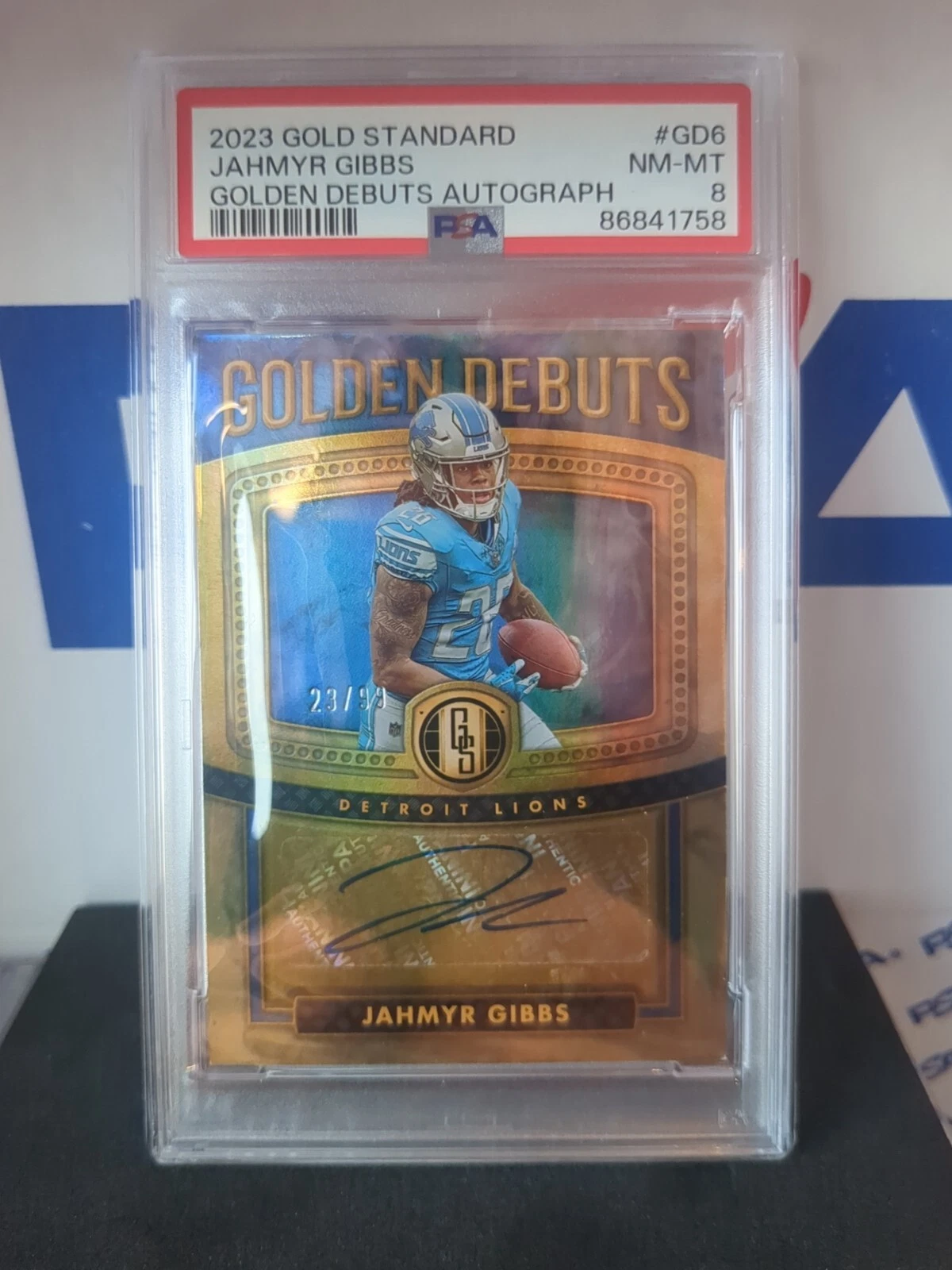 Jahmyr Gibbs Panini Gold Standard Golden Debuts Autographs #GD6 Base