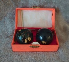 coffret boules de santé / anti-stress / relaxante sonore chinoises décor panda