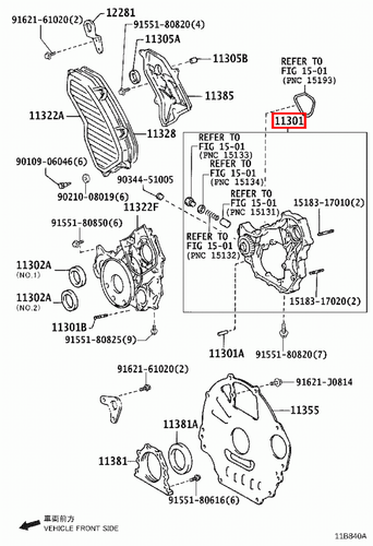 Genuine LandCruiser HDJ80 HDJ100 1HD T 1HD FT Timing Gear Cover Case Oil Pump - Picture 12 of 17