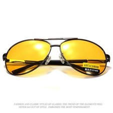 1X UV400 Sonnenbrille Nachtfahrbrille Herren Nachtsichtbrille Auto KFZ DE