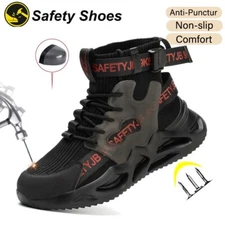Men Work Sneakers Steel Toe Safety Shoes Puncture-Proof Indestructible shoes
