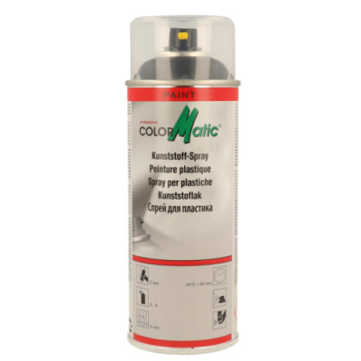 1x ColorMatic Kunststoffspray schwarz seidenmatt Sprühdose 400ml 856600