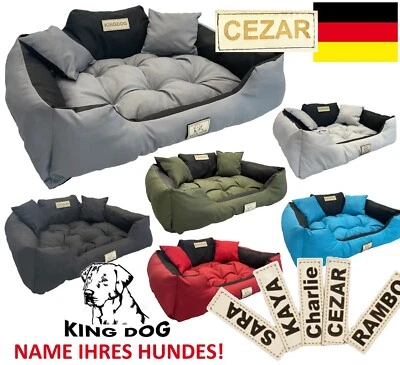 MARKENLOS S-XL Cama para Perros Cojín para Perros Cama para Mascotas REINO + CON NOMBRE PERROS Envío Gratis