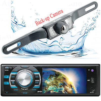 GRAVITY GR-3.5USB DIGITAL LCD 3.5'' DVD RECEIVER SYSTEM + REAR CAMERA XV95BK
