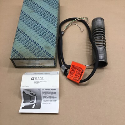 D-M-E  SCH099 Square Coil Heater 240V 1100W Type J Thermocouple #1187l6iac