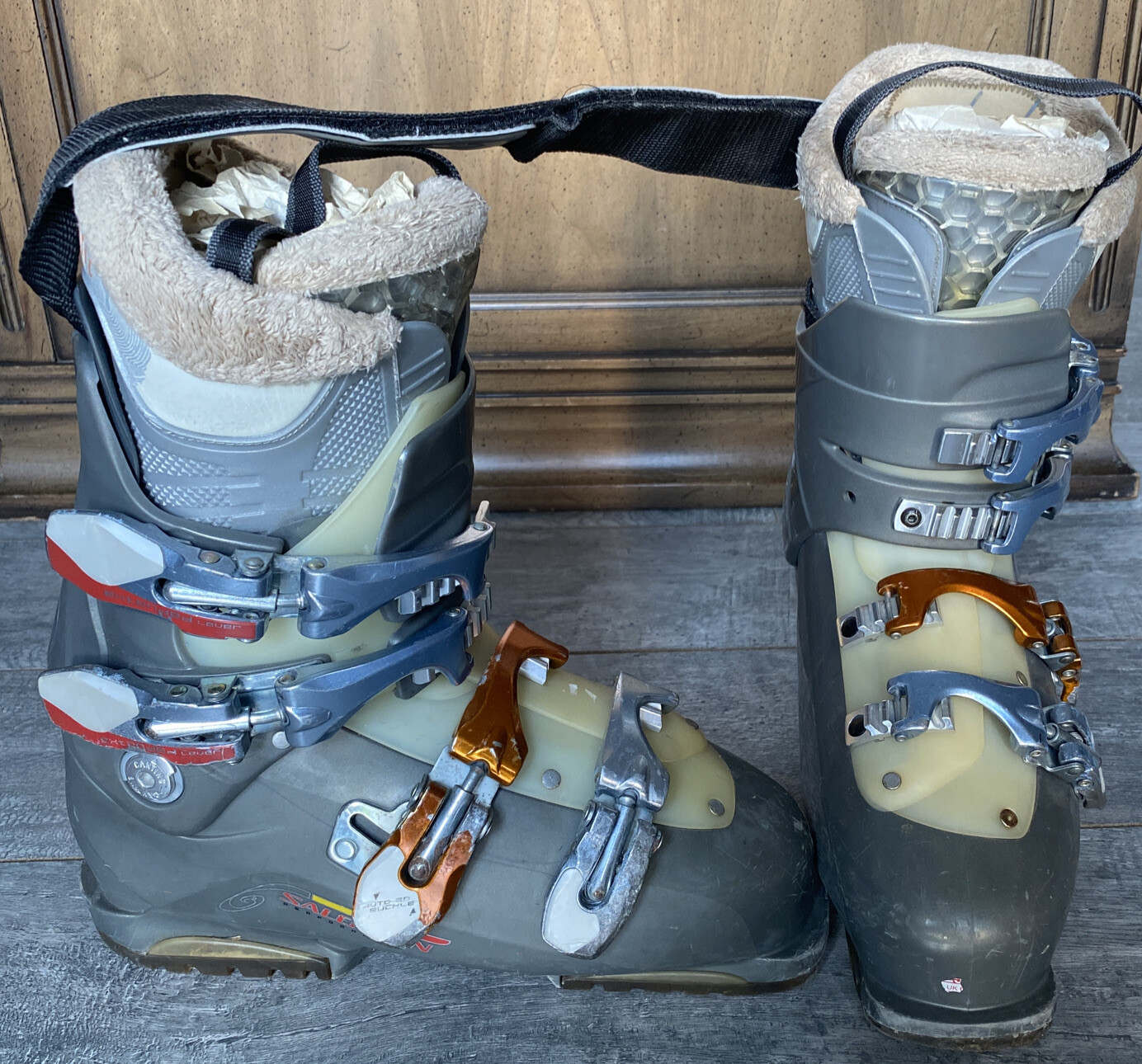 Salomon Performa 8 25.0 linea donna stivali da sci downhill tutta montagna 7 5 taglie con piede super