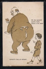 Humorous Postcard Water Effects Oh Che Scavento! KD20