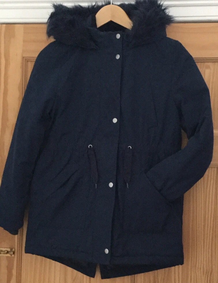 Marks and spencer shop blue faux fur coat