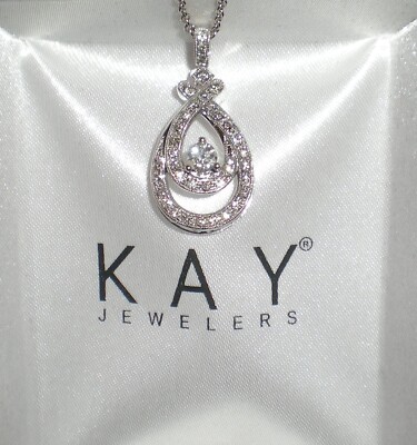 Love's Embrace 14K White Gold 3/4ct Diamond Necklace   $1999   KAY Jeweler's