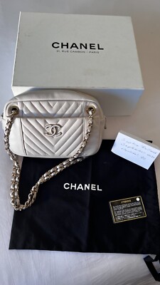 Chanel Chevron Camera Bag from 31 rue Cambon – Paris Authentic | eBay