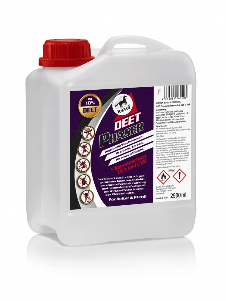 Protector de moscas protector solar Deet Phaser leovet 2500 ml (31,98 EUR/L)