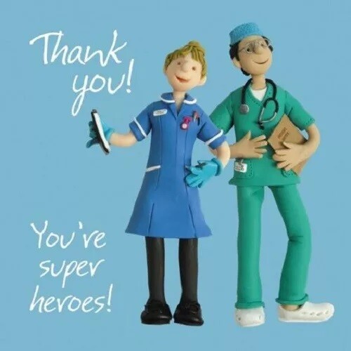 Thank you Doctor &  Nurse Holy Mackerel card you're super heroes