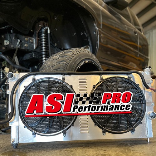 4 Row Radiator+Shroud fans+Relay for 1994-2002 Dodge Ram 2500 3500 5.9L Cummins - Picture 6 of 16