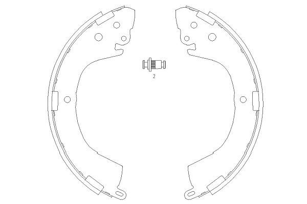 KBS-6406 Kavo Parts Bremsbackensatz FüR Mitsubishi-image
