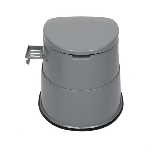 Portable Toilet with Non-slip Mat Grey - 第 6/18 張圖片