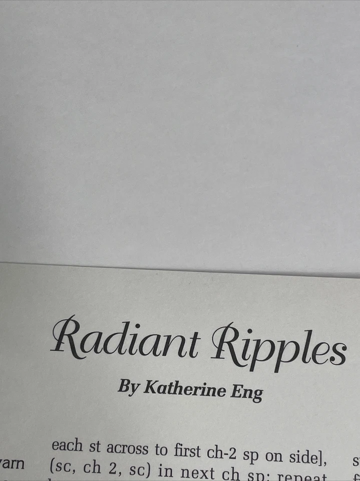 Radiant Ripples Afghan Mile A Minute Crochet Pattern Needlecraft Shop - Image 4 of 4