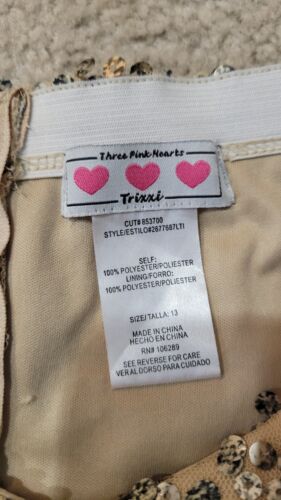 Drei rosa Herzen Trixxi trägerloses Minikleid Gr. 13 - dehnbar - Bild 3 von 4