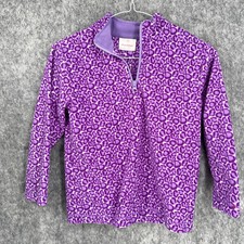 Hanna Andersson Girl Long Sleeve Polyester Zipper Jacket Purple 120 cm US 6X-7