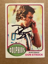DON STROCK Signed ROOKIE 1976 Topps #299 Dolphin Virginia Tech Autograph RC Auto