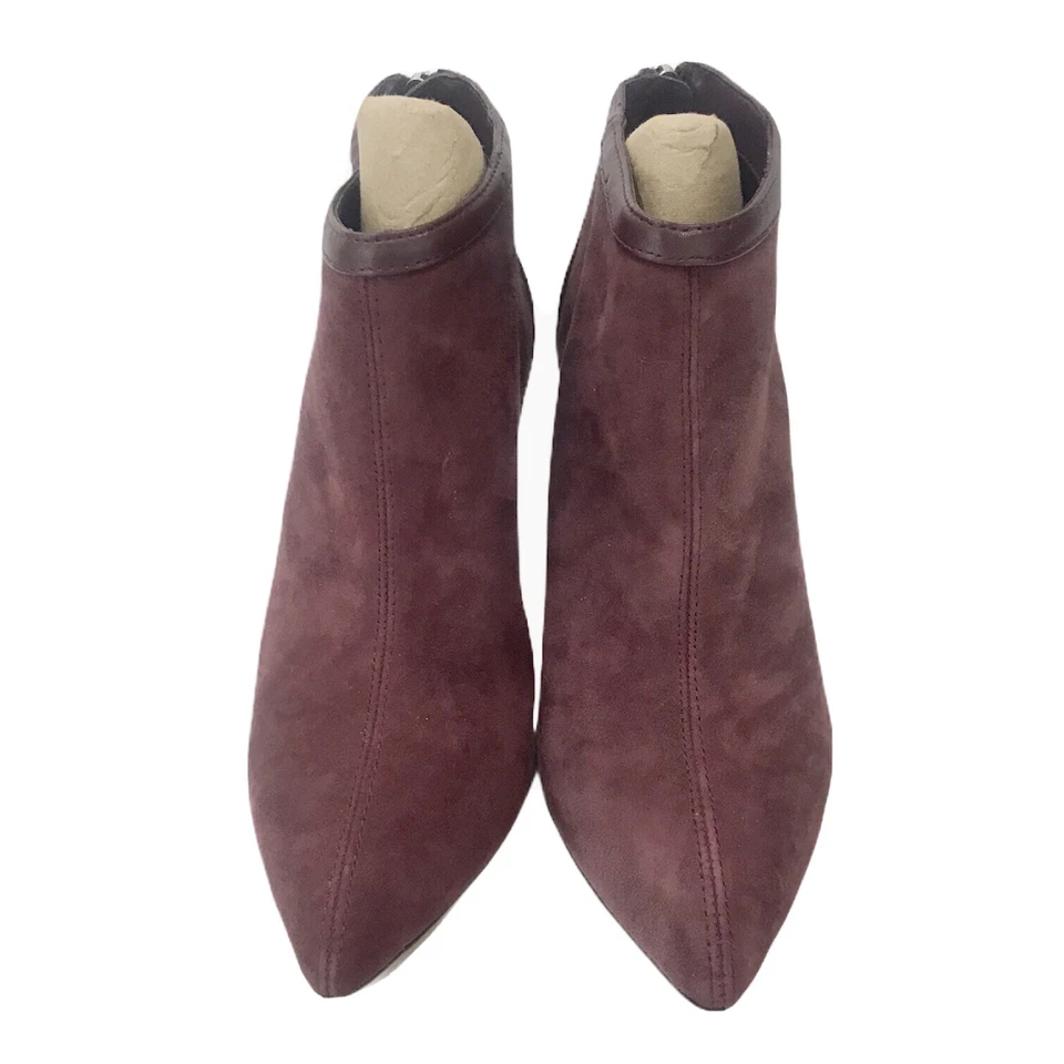 Back To School BaratoAdrienne Vittadini Borgoña Zapato Elegante Moda Talla 8M Foto 3 de 4