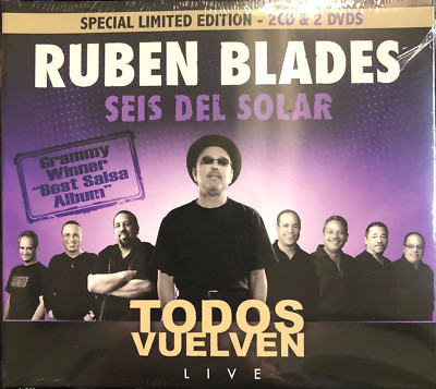 RUBÉN BLADES & SEIS DEL SOLAR - Todos Vuelven (Factory Sealed 2 CDs 2 DVDs 2016)