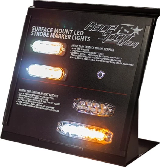 Race Sport Strobe PRO Series balcão de 5 eixos ou ripas parede display de varejo alimentado - Imagem 4 de 4