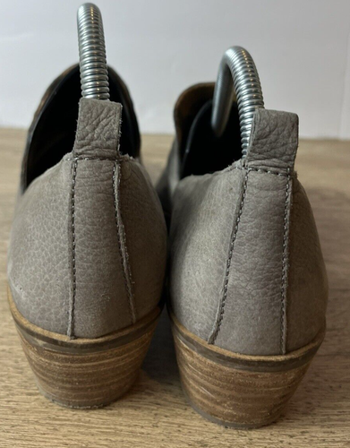 Lucky Brand Womens Size 8.5 M Gray Mules Heeled Loafers - Picture 4 of 7