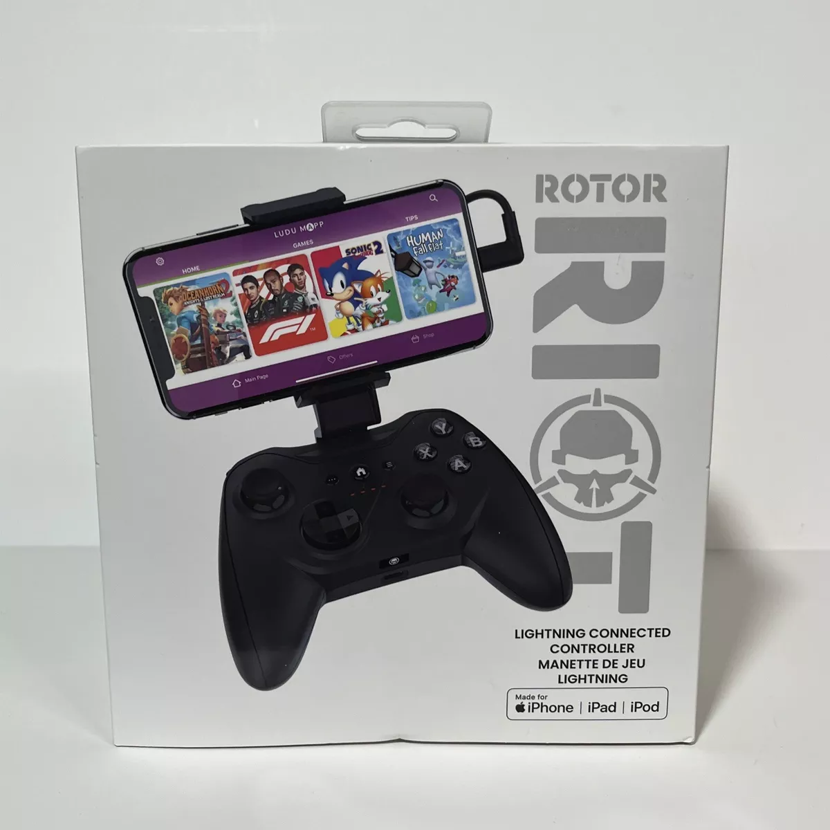 Rotor Riot Lightning-Connected Game Controller for IOS Model: RR1852 NEW  856821008127