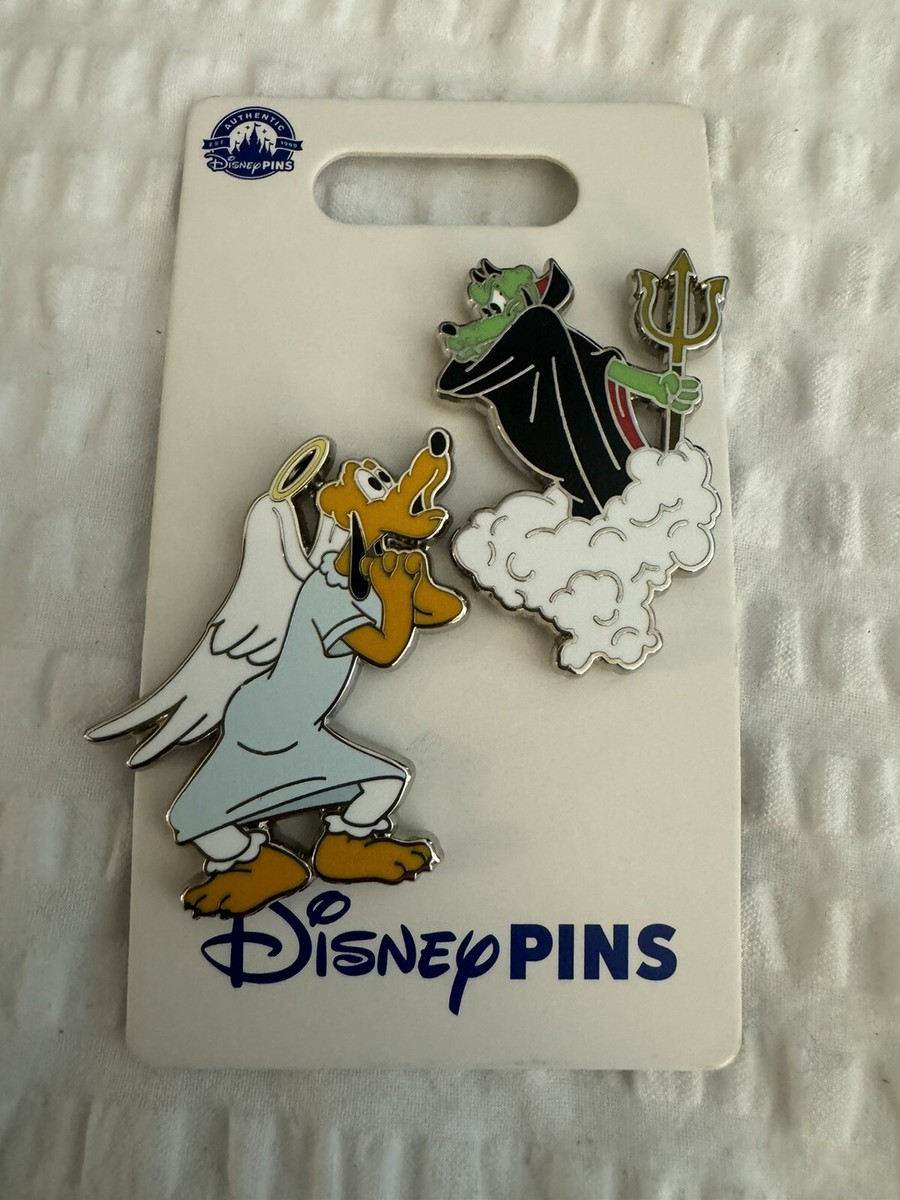 DISNEY PARKS PLUTO ANGEL DEVIL 2 PIN SET | eBay