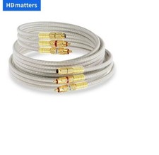 Pro Quality 4 pin S-Video RCA Male To Male Audio Combo Cable Gold Plated 6ft