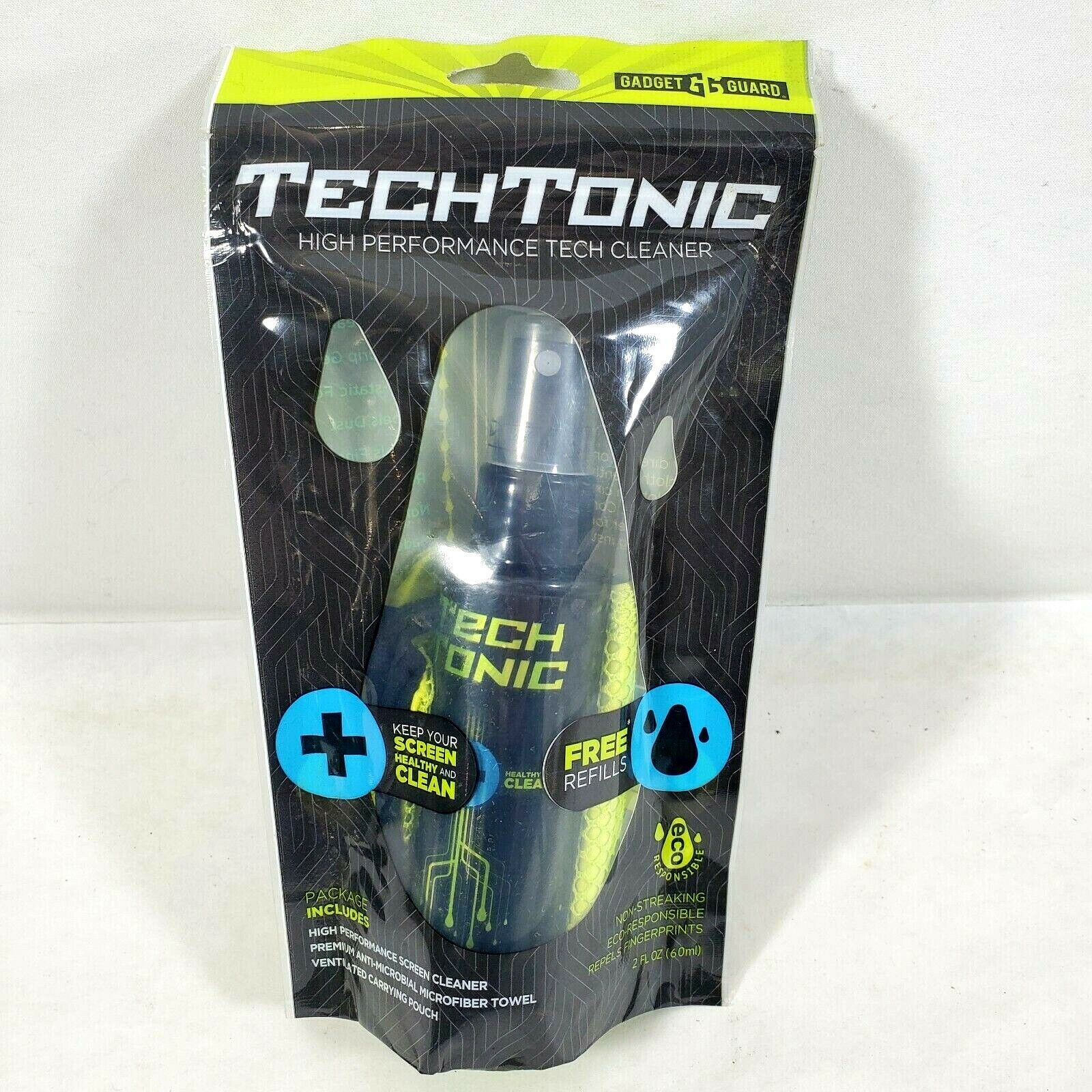 New TechTonic High Performance Tech Cleaner ~ Screen Cleaner, Towel, Pouch